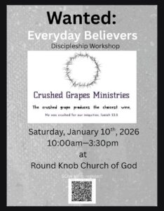 EVERYDAY BELIEVERS Discipleship Workshop @ Round Knob Church of God | Six Mile Run | Pennsylvania | United States