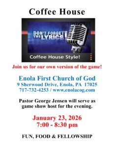 Enola COG Coffee House @ Enola First Church of God | Pennsylvania | United States