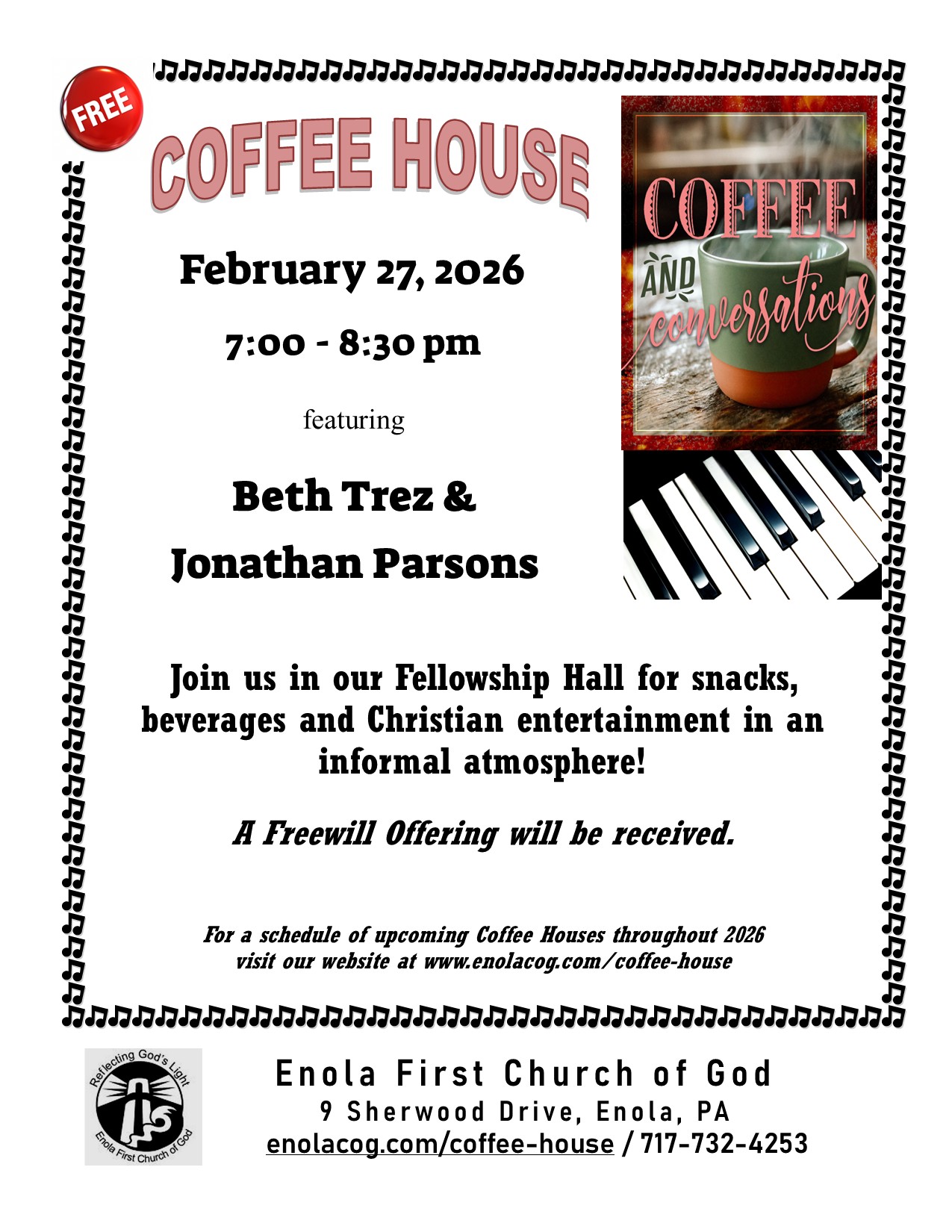 Coffee House @ Enola First Church of God | Pennsylvania | United States